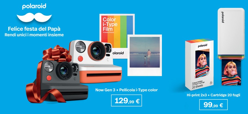 Polaroid Promo Festa del Papà fino al 22 Marzo 2026