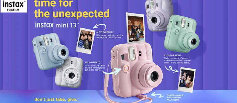 Fujifilm presenta la fotocamera istantanea Instax Mini 13™: gioia e creatività nel palmo della tua mano