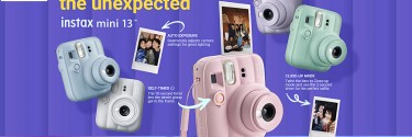 Fujifilm presenta la fotocamera istantanea Instax Mini 13™: gioia e creatività nel palmo della tua mano
