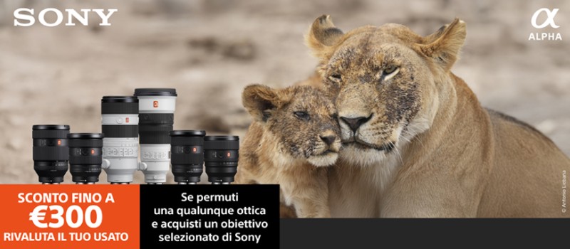Sony Trade-In: rinnova il tuo obiettivo e risparmia fino a 300€ scade il 30 giugno 2026