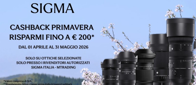 Sigma cashback primavera: fino a 200€ di rimborso sulle ottiche selezionate scade il 31 maggio 2026