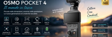 DJI Osmo Pocket 4: il mondo in tasca, ora ancora più potente