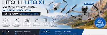 DJI presenta i nuovi LITO 1 e LITO X1: semplicità, sicurezza e qualità per iniziare subito a volare