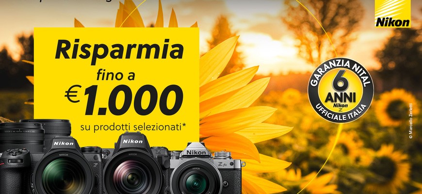 Nikon Promo Yellow Summer sconto in cassa fino al 27 luglio 2027