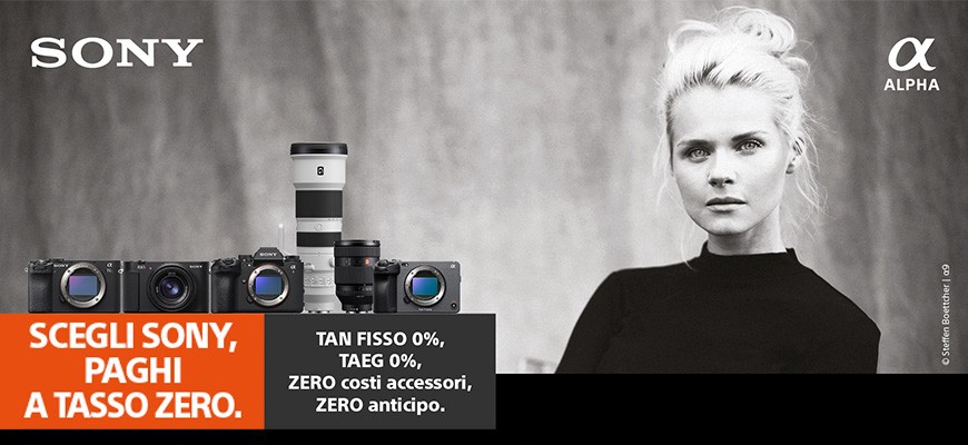 Sony a Tasso Zero: Torna il "Vero" Finanziamento fino al 31 Maggio 2026