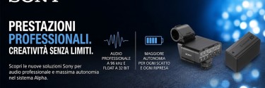 Sony amplia il sistema Alpha: arrivano i nuovi accessori professionali per creator e videomaker