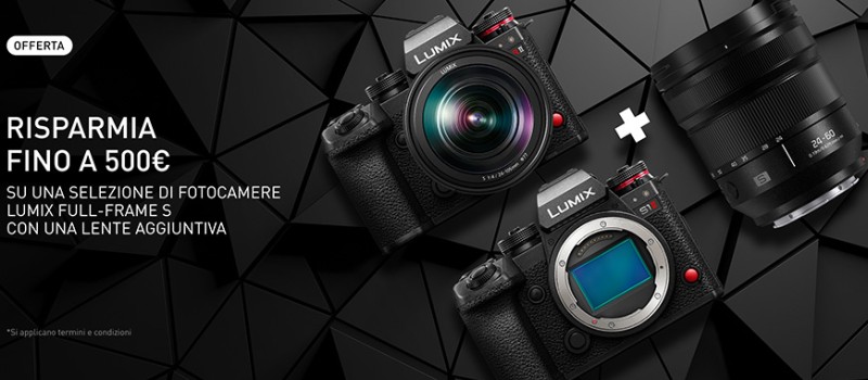 Lumix Promo Bundle fino a €500 con termine il 17 agosto 2026