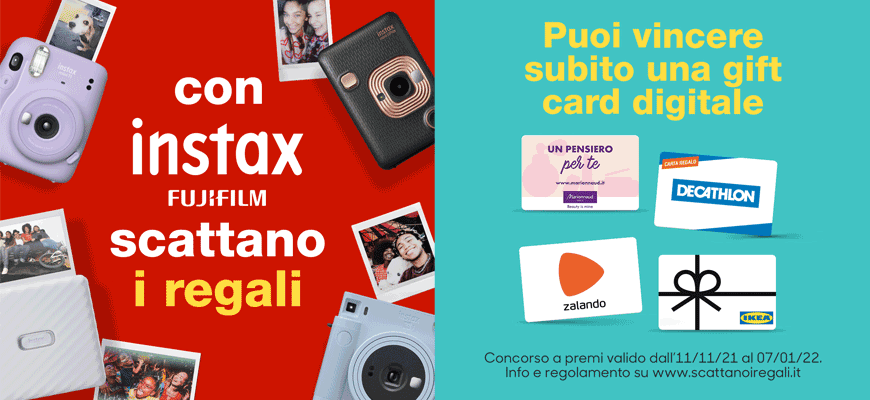 Con Instax scattano i regali