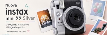 Fujifilm Instax mini 99 si veste d’argento: arriva la nuova elegante versione Silver