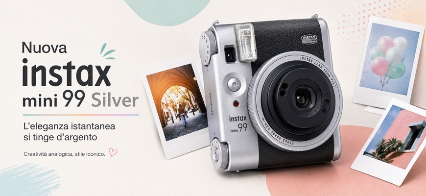 Fujifilm Instax mini 99 si veste d’argento: arriva la nuova elegante versione Silver