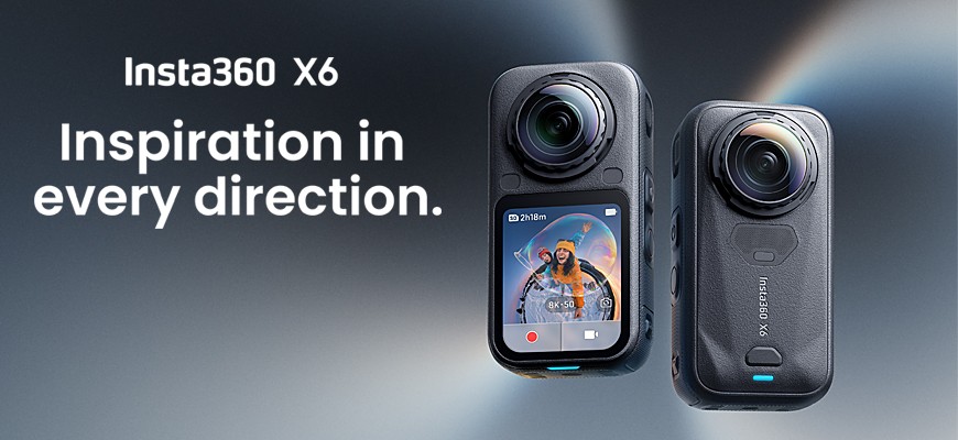 Insta360 X6: 8K 50fps e riprese a 360° senza compromessi