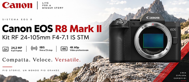 Canon EOS R8 Mark II: più veloce, più stabile, ancora più versatile