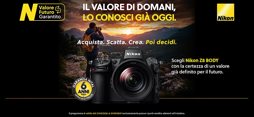 Nikon Z8 - Valore Futuro Garantito fino al 21 settembre 2027