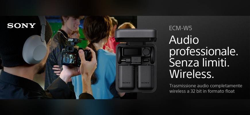 Sony ECM-W5: nuovo sistema microfonico wireless a 32-bit float