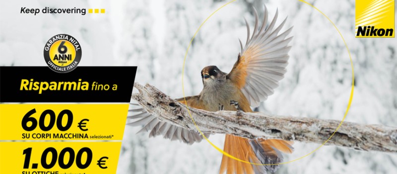 Nikon winter promotion: fino a 1.000€ di sconto in cassa su fotocamere Nikon Z e obiettivi Nikkor Z. Scade il 25 gennaio 2027