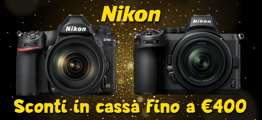 Nikon sconto in cassa su D780 e Z5