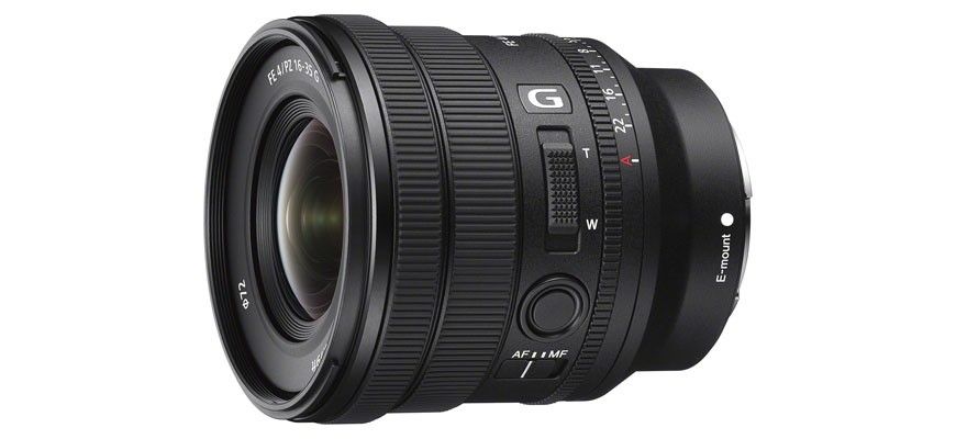 Sony presenta FE PZ 16-35 mm F4 G, l’obiettivo G™ power zoom grandangolare compatto con apertura F4 costante