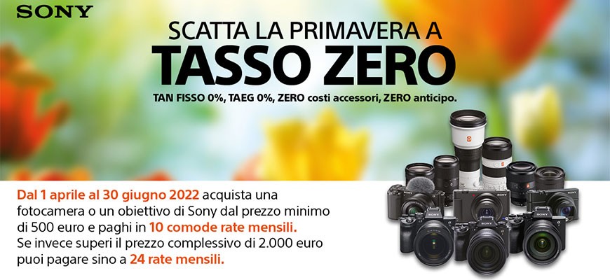 Scatta la primavera a TASSO ZERO con Sony