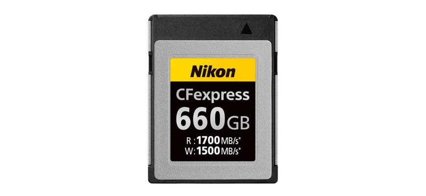 Nikon annuncia una scheda CF express  Type B da 660GB