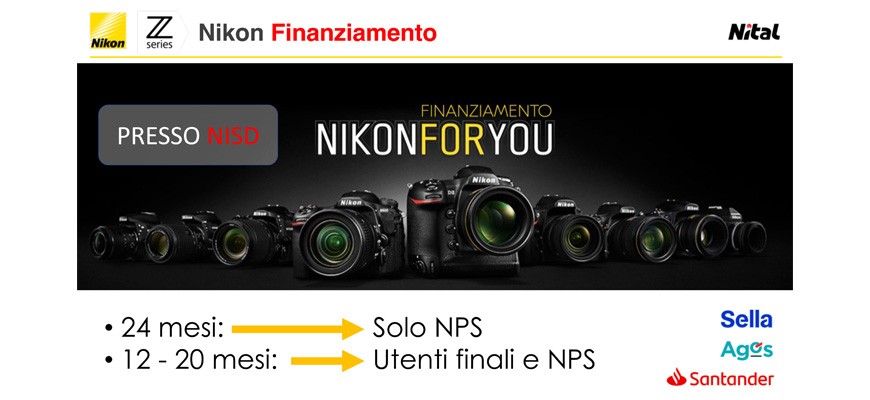 Nikon senza interessi fino al 15 gennaio 2023