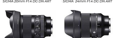 Sigma 20mm f1.4 DG DN ART e 24mm F1.4 DG DN ART