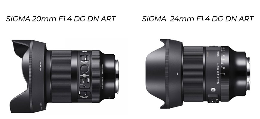 Sigma 20mm f1.4 DG DN ART e 24mm F1.4 DG DN ART