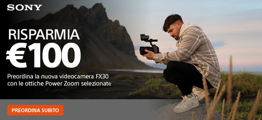 Sony FX30 promo lancio novembre 2022