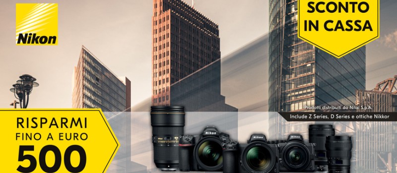 Nikon winter promotion  sconto in cassa dal 28-10-22 al 16-01-23