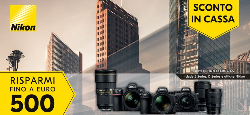 Nikon winter promotion  sconto in cassa dal 28-10-22 al 16-01-23