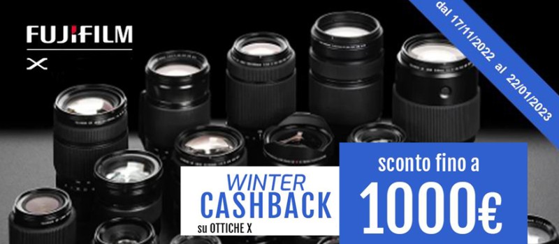 Fujifilm serie X Winter Cashback 2022