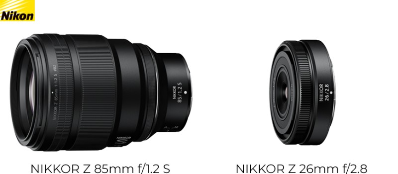 Nikon annuncia lo sviluppo di due nuovi obiettivi: Nikkor Z 85mm f1.2 e Nikkor Z 26mm f2.8