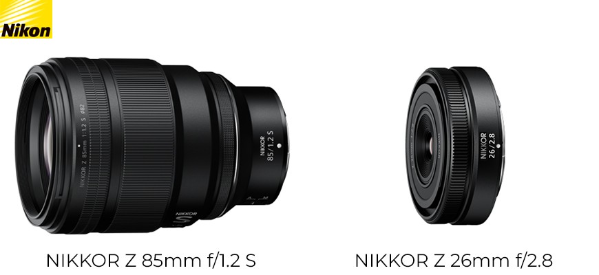Nikon annuncia lo sviluppo di due nuovi obiettivi: Nikkor Z 85mm f1.2 e Nikkor Z 26mm f2.8