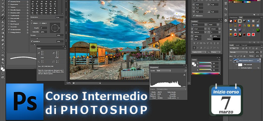 Corso Intermedio di Photoshop dal 7 marzo 2023