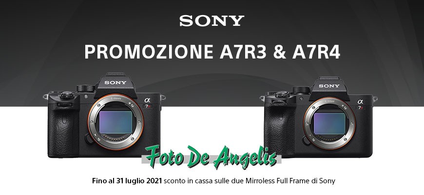 Sconto in cassa su Sony A7R III & A7R IV