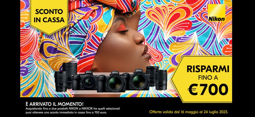 Nikon Summer Promotion sconto in cassa fino a €700