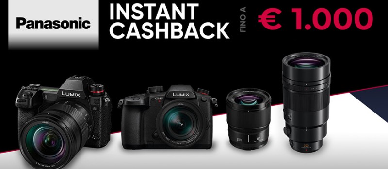 Panasonic Instant Cashback Lumix S e Lumix G fino 2 Ottobre  2023