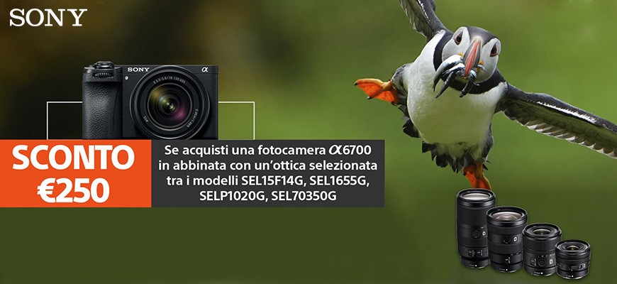 Sony promo lancio A6700