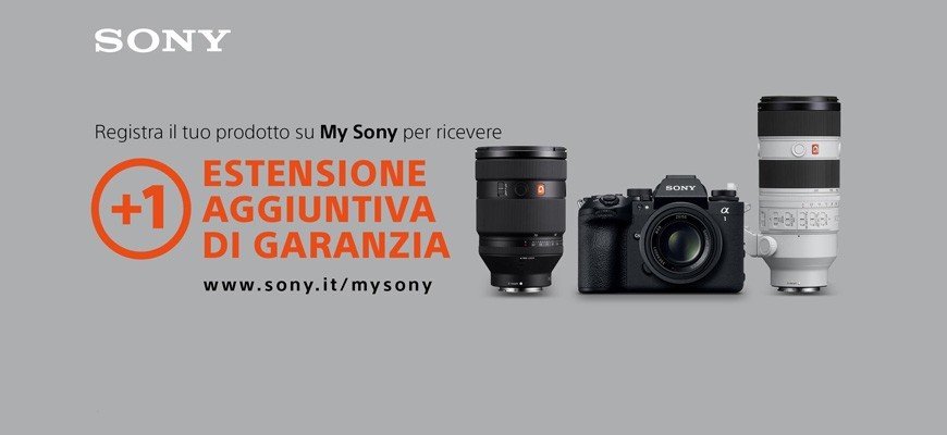 Promo estensione di Garanzia +1 Sony Digital Imaging scade il 31 gennaio 2027