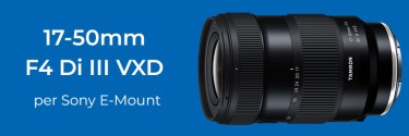 Tamron annuncia lo sviluppo del 17-50mm F/4 DI III VXD