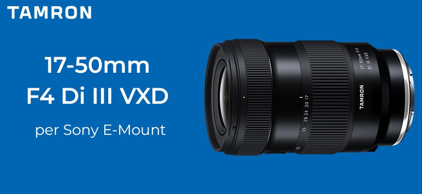 Tamron annuncia lo sviluppo del 17-50mm F/4 DI III VXD