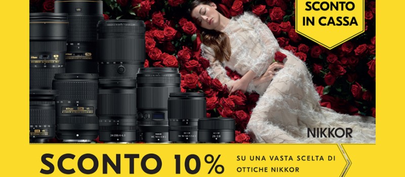 Nikon Promozione Sconto in Cassa 10% fino al 18 marzo 2024