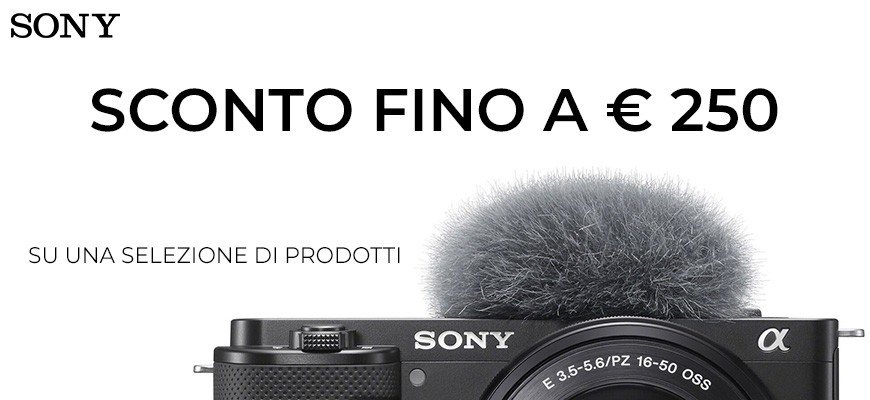 Sony promo coupon per APS-C e DCS