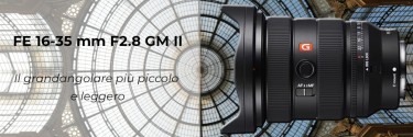 Sony FE 16-35 F2.8 nuova ottica GMaster II