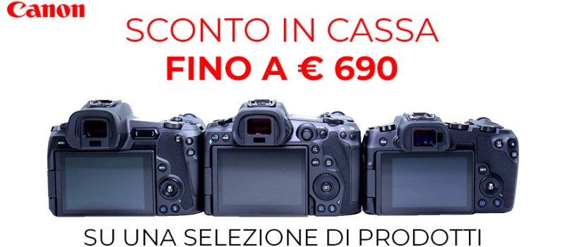 Canon sconto in cassa fino al 30 settembre 2023