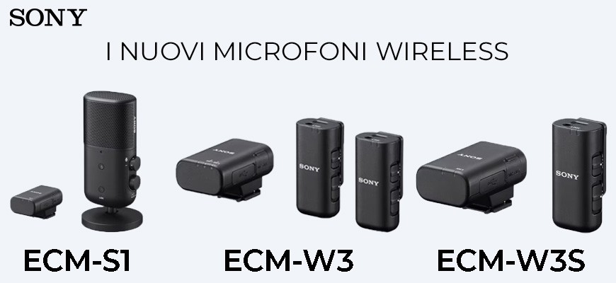 Sony presenta tre nuovi microfoni Wireless