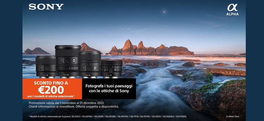 Sony Promo voucher ottiche fino al 31 dicembre 2023