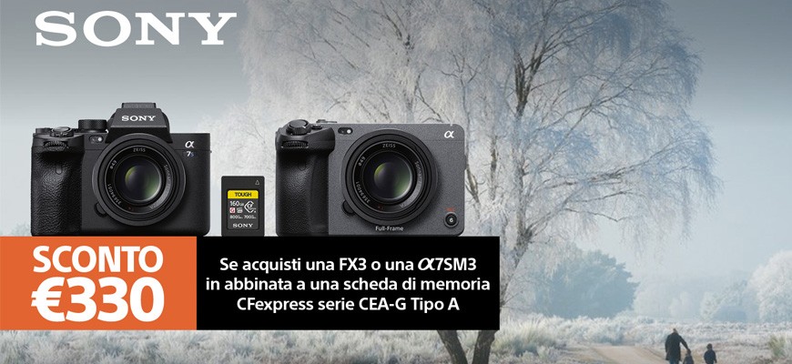 Sony promozione A7S III e FX3