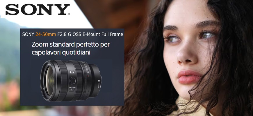 Sony presenta la nuova ottica zoom 24-50 mm F2.8 G