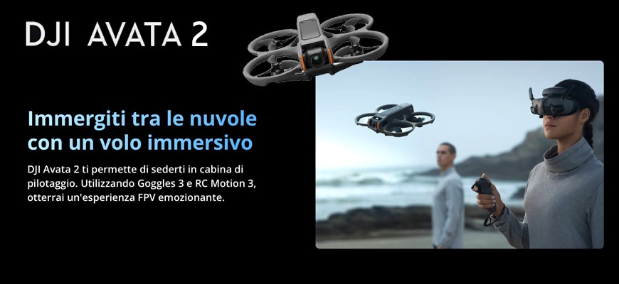 Novità DJI: l'immersiva esperienza di volo con il nuovo DJI AVATA 2