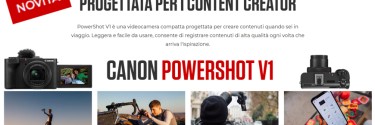 Canon presenta PowerShot V1: una camera compatta per creativi in movimento